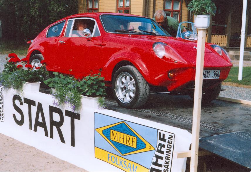 on the starting ramp